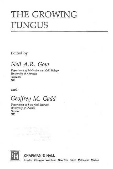 Gow & Gadd 1995, The Growing Fungus
